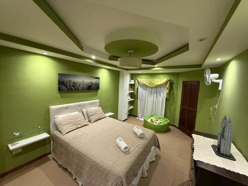 Ένα ή περισσότερα κρεβάτια σε δωμάτιο στο Caseros House - Guest House