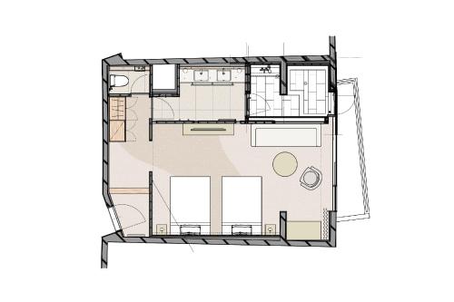 a floor plan of a house at Hotel Grand Bach Atami Crescendo in Atami