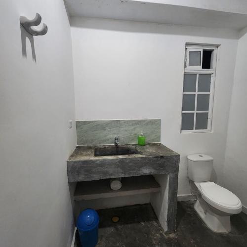 Koupelna v ubytování Hostel Finca La Gordita