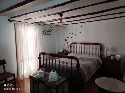 Katil atau katil-katil dalam bilik di Casa Azafrán