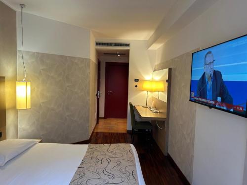 TV a/nebo společenská místnost v ubytování Cascina Scova Resort