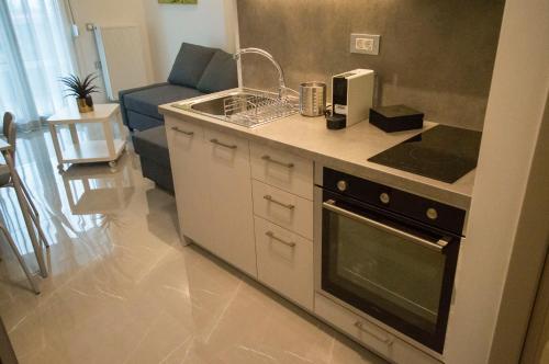 Η κουζίνα ή μικρή κουζίνα στο AK Apartments Ioa