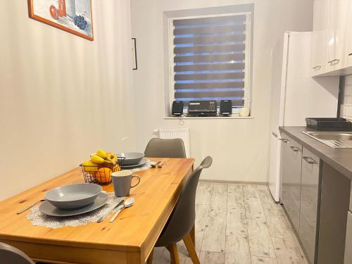 Η κουζίνα ή μικρή κουζίνα στο Apartament Blondynka Miasto Soli Bochnia