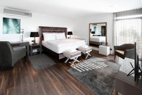 Ένα ή περισσότερα κρεβάτια σε δωμάτιο στο Hotel Zlaty Klucik, 4 Stars Superior