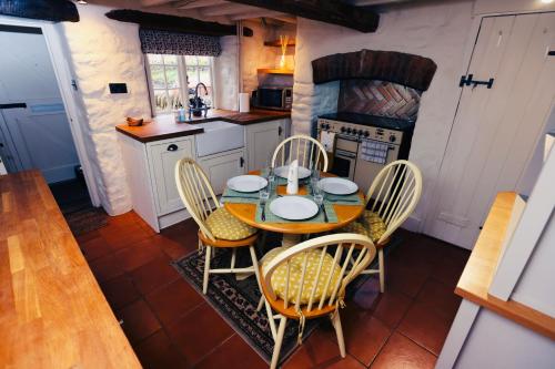 Kuchyň nebo kuchyňský kout v ubytování Rock cottage