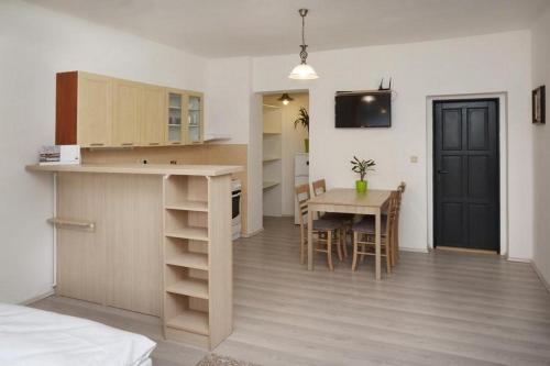 Kuchyň nebo kuchyňský kout v ubytování Aparthotel Brokeš