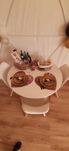 Χώρος καθιστικού στο Glamping Casas Eco Natura