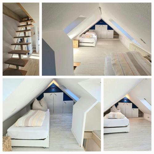 Postel nebo postele na pokoji v ubytování FeWo Karlsson