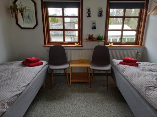 Postel nebo postele na pokoji v ubytování Bed & Breakfast Hobro