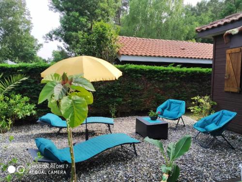 Zahrada ubytování Chalet Camping Les Vignes