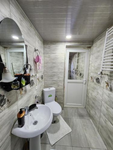 Koupelna v ubytování Hotel bereka