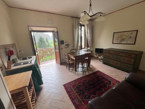 Χώρος καθιστικού στο Agriturismo Pantano Borghese