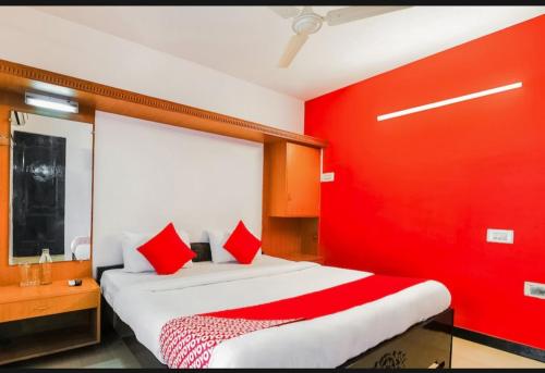 Postel nebo postele na pokoji v ubytování HM hotel