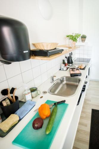 Una cocina o cocineta en Danhostel Stevns Klint