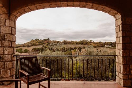 Balkoni atau teres di Agriturismo La Sede Di Carlo