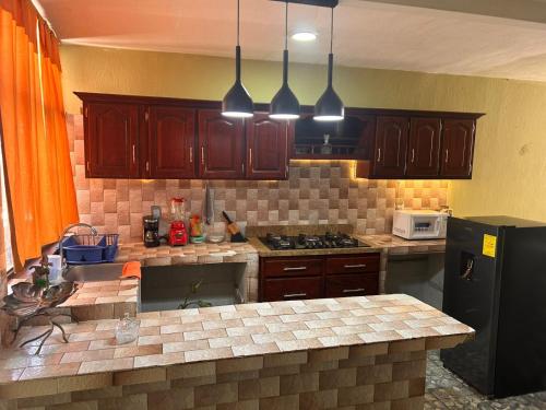 Dapur atau dapur kecil di Departamento Centrico Morelos