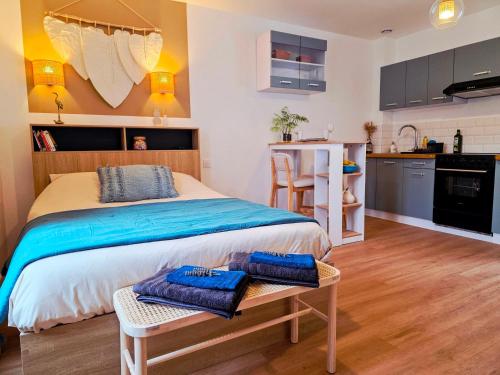 Kuchyň nebo kuchyňský kout v ubytování Boho Nest