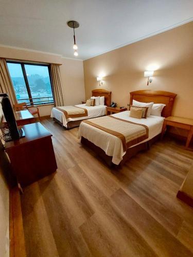 Hotel Gran Pacificoにあるベッド