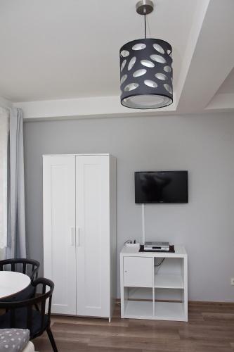 TV a/nebo společenská místnost v ubytování Hotel Richmond Teplice