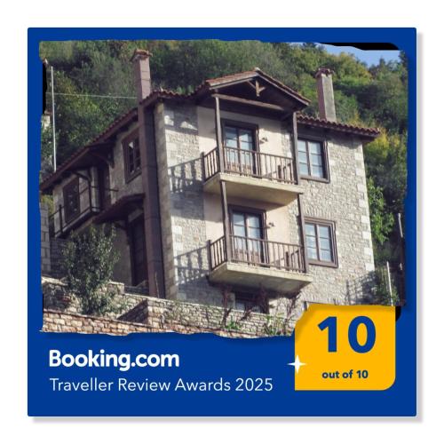 a house for sale in the italian region at Villa Korfes-Κορφές Τριώροφη Βίλα για Οικογένειες και Παρέες in Karpenision