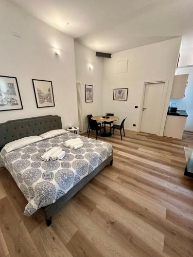 Postel nebo postele na pokoji v ubytování Casa Mantova - vicino al Campus