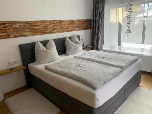 Postel nebo postele na pokoji v ubytování Haus Cäcilia