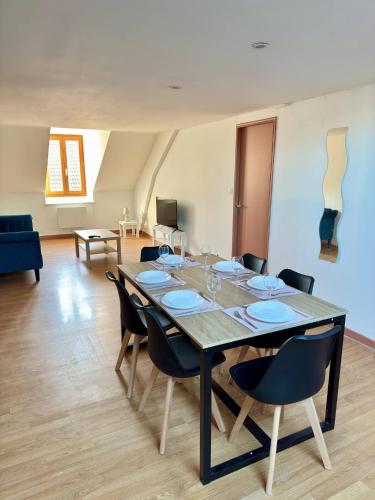 Ruang duduk di Cosy 4 - Montbéliard centre 80m2