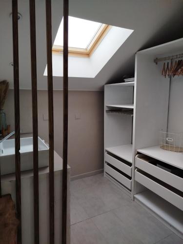 Una cama o camas en una habitación de Gîte Les Galins