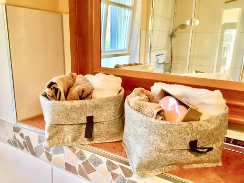 Ένα μπάνιο στο Straminke 4b Wohnung Strandläufer