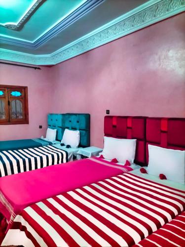 Cama o camas de una habitación en Gite Tizi Mizik
