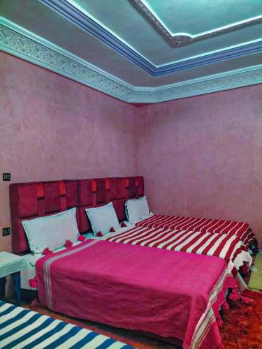 Cama o camas de una habitación en Gite Tizi Mizik