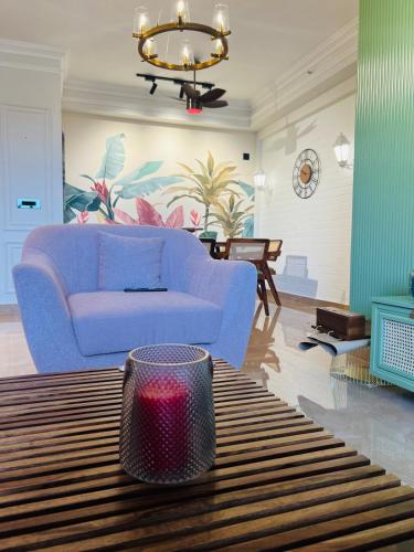 Posezení v ubytování Cozy 3 BHK fully furnished apartment in Cochin