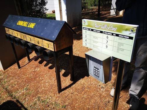 a table and a sign next to a baseball game at Studio 2 Churchill lane in Hillcrest