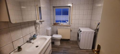 Koupelna v ubytování Souterrain Ferienwohnung Iphofen