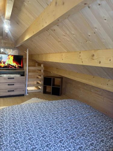 Η κουζίνα ή μικρή κουζίνα στο Le Chalet de Françesca