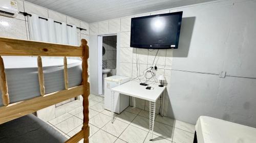 Koupelna v ubytování Pousada da Laís