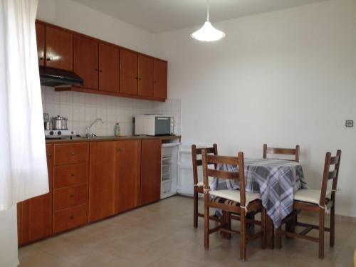 Kuchyň nebo kuchyňský kout v ubytování Flamingo Apartments