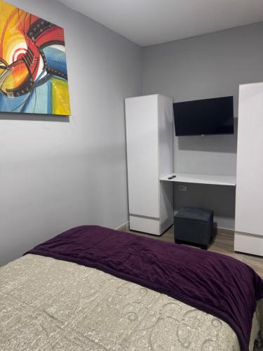Postel nebo postele na pokoji v ubytování Apartaestudio altos de riomar