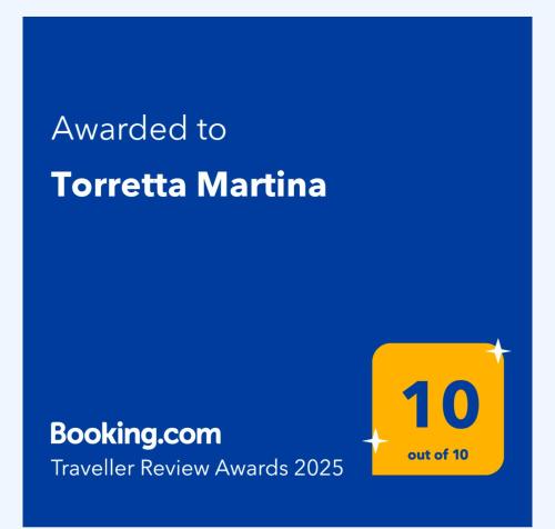 Certificado, premio, señal o documento que está expuesto en Torretta Martina