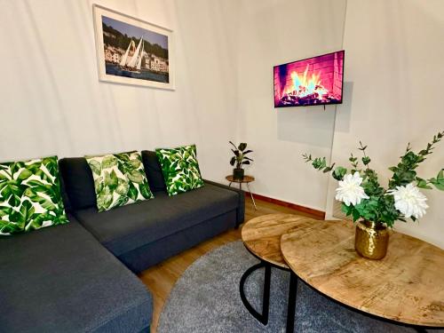 Χώρος καθιστικού στο Luxury Suites Stay by Rikas Hotels