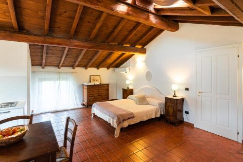 Katil atau katil-katil dalam bilik di Agriturismo Bassanella