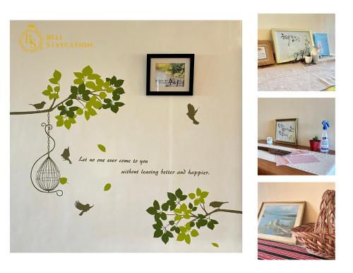 a tree removable wall sticker for a room at Baguio BELL Staycation in Baguio