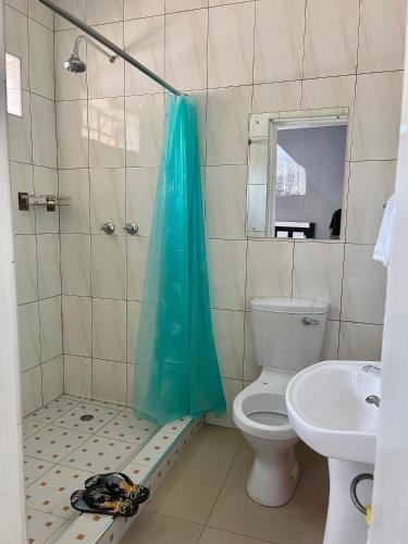Ένα μπάνιο στο Homely Lodge And Apartments