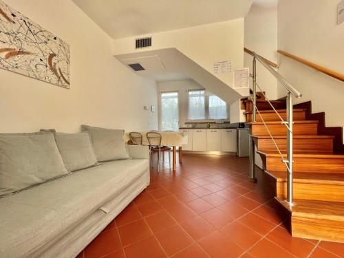 Χώρος καθιστικού στο Bardolino Wein Apartments