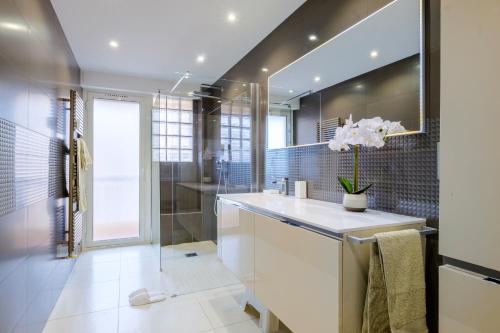 Koupelna v ubytování Meublé de tourisme 3P avec clim