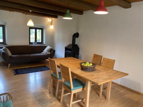 Posezení v ubytování Apartment im Loefengut