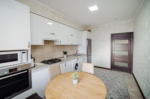 מטבח או מטבחון ב-Good location apartment