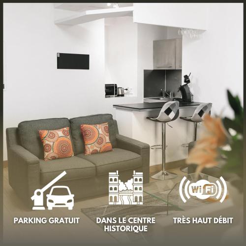 Le Cosy du Gal, à 2 Pas du Palais des Papes parking gratuit securisé
