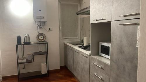 イントラにあるDani's Roomの小さなキッチン(電子レンジ、コンロ付)