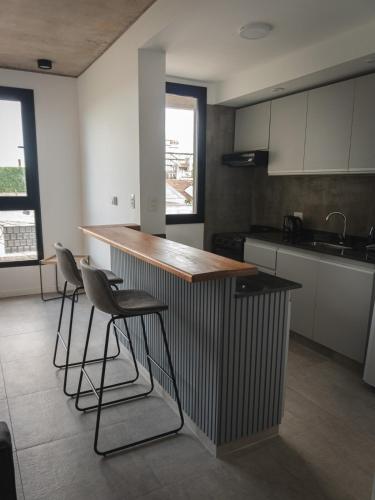 Dapur atau dapur kecil di Chacabuco suites